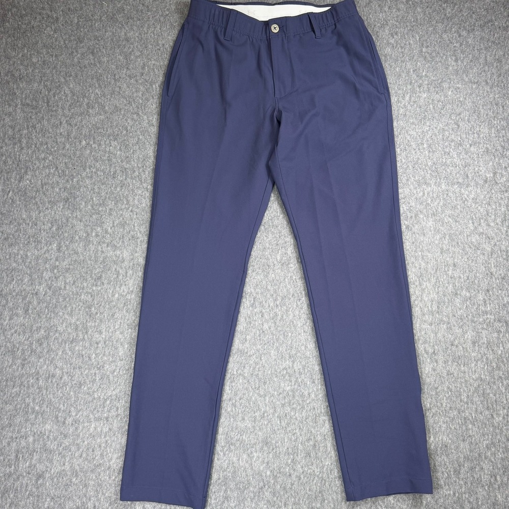 Under Armour Pants Mens 30/30 Blue Golf Performance Tapered Stretch Chino